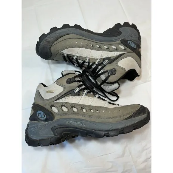 Merrell Pulse II Womens Waterproof Mid Top Shale Hiking Boots Size 9.5