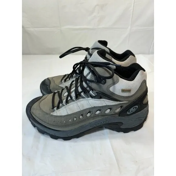 Merrell Pulse II Womens Waterproof Mid Top Shale Hiking Boots Size 9.5