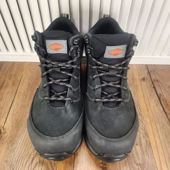 Merrell Siren LTR Mid Womens Sz 7.5 M Black Leather Waterproof Alloy Toe Boots