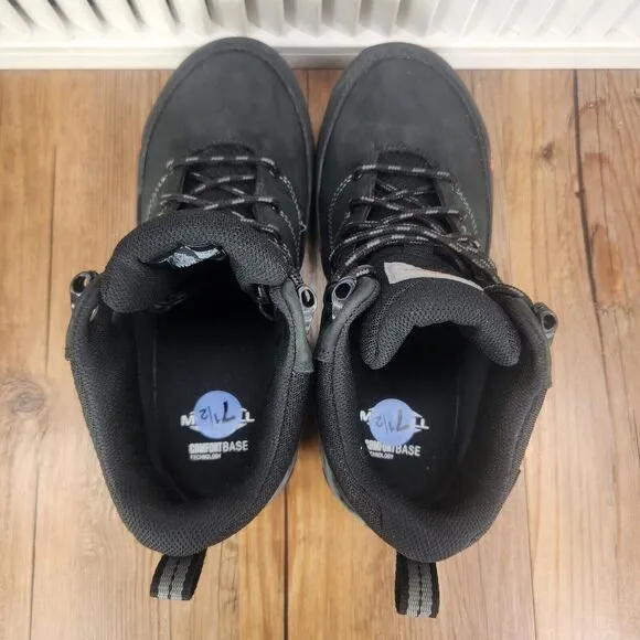 Merrell Siren LTR Mid Womens Sz 7.5 M Black Leather Waterproof Alloy Toe Boots