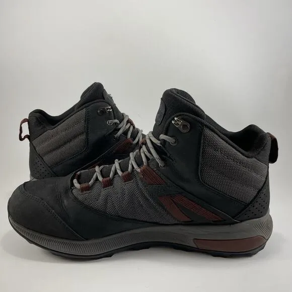 Merrell Zoom Hiking Boots Mens Size 11 Black Waterproof Leather Athletic Lace Up