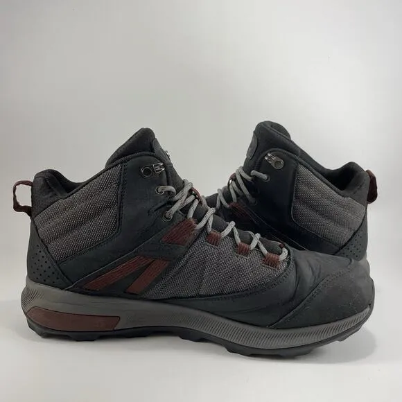 Merrell Zoom Hiking Boots Mens Size 11 Black Waterproof Leather Athletic Lace Up