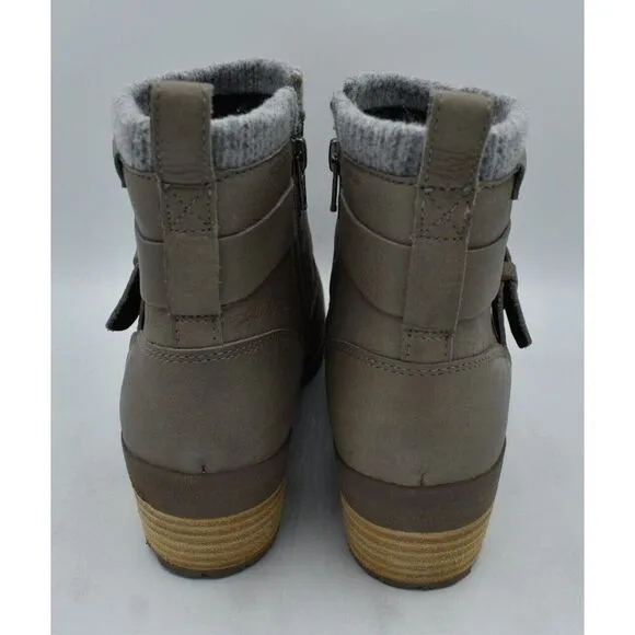 Merrell Womens Size 9.5 Shiloh II Moon Rock Zip Waterproof Booties Boots