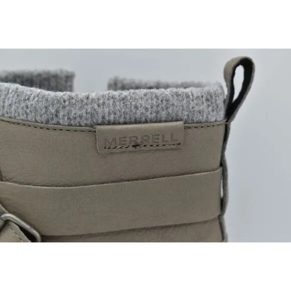 Merrell Womens Size 9.5 Shiloh II Moon Rock Zip Waterproof Booties Boots