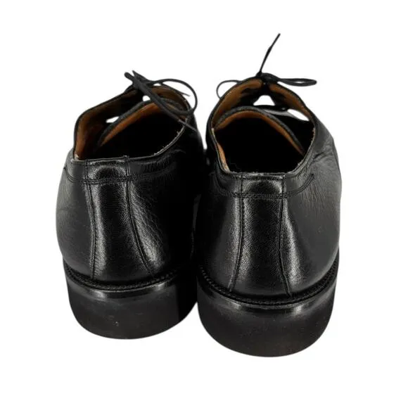 Mezlan Black Leather Derby Oxford Mens Shoes Size 11 M Modern Casual Dress