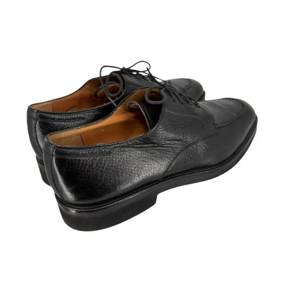 Mezlan Black Leather Derby Oxford Mens Shoes Size 11 M Modern Casual Dress
