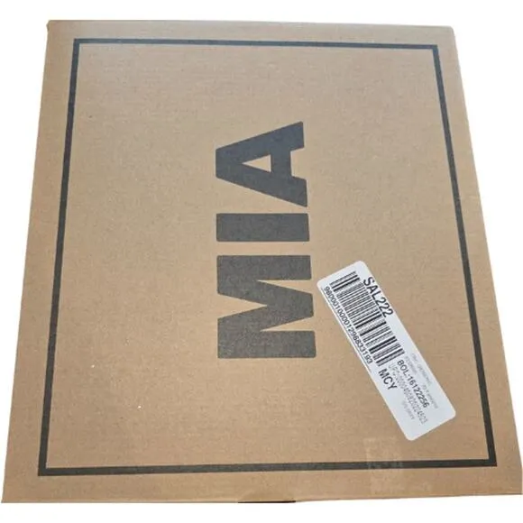 MIA Shoes Piana Block-Heel Rhinestone Knit Booties in Black NEW Size 6.5