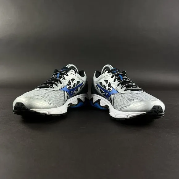 Mizuno Men's Wave Inspire 14 Silver Directorie Blue Running Shoes Size 7 2E
