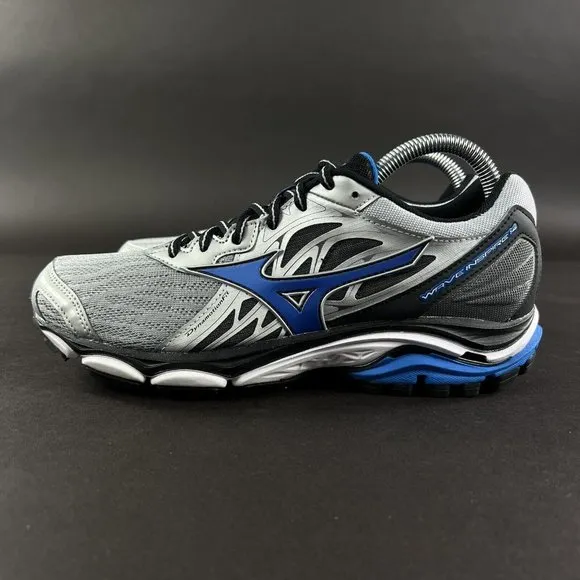 Mizuno Men's Wave Inspire 14 Silver Directorie Blue Running Shoes Size 7 2E