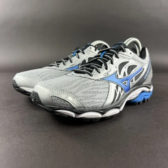 Mizuno Men's Wave Inspire 14 Silver Directorie Blue Running Shoes Size 7 2E
