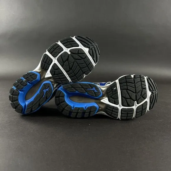 Mizuno Men's Wave Inspire 14 Silver Directorie Blue Running Shoes Size 7 2E