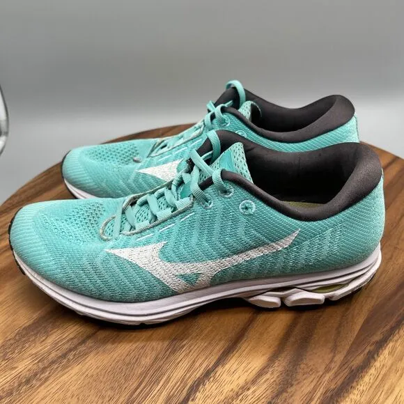 MIZUNO Shoes Wave Rider Womens Size 9 Blue Running Sneakers J1DG192902 Workout