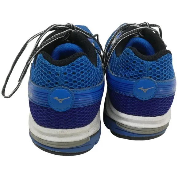 Mizuno Wave Legend 3 Blue Running Shoes Size 12 Mens Gray Reflective Athletic