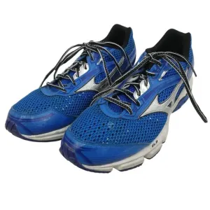 Mizuno Wave Legend 3 Blue Running Shoes Size 12 Mens Gray Reflective Athletic