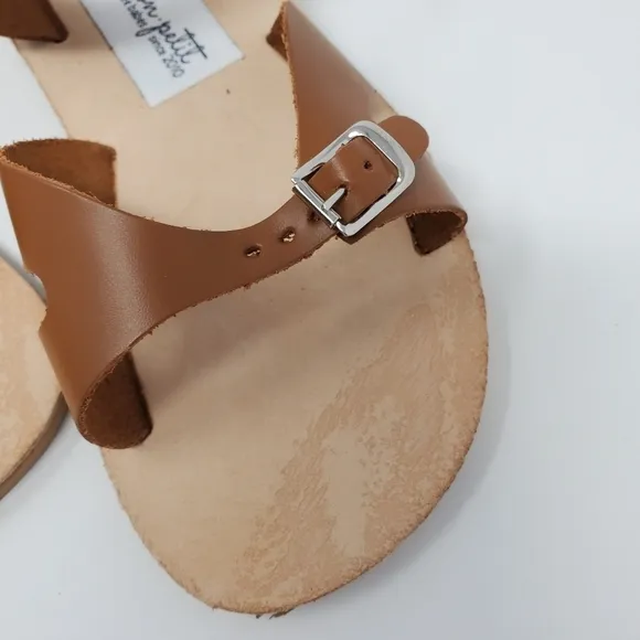 MON PETIT CAPE COD SANDALS EFFORTLESS BUCKLE WATERPROOF LEATHER BROWN GIRLS 13 W
