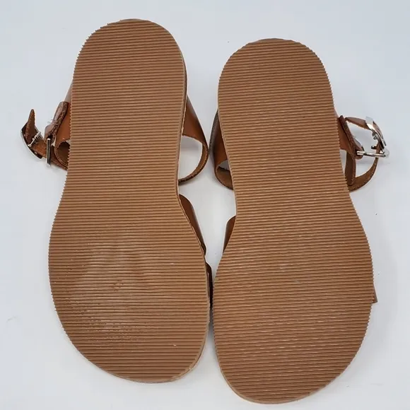MON PETIT CAPE COD SANDALS EFFORTLESS BUCKLE WATERPROOF LEATHER BROWN GIRLS 13 W