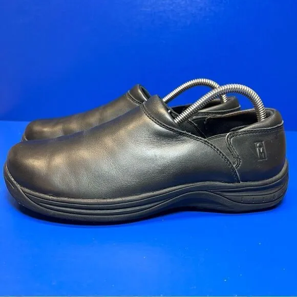 Mozo Womens Shoes For Crews Forza Black Slip Resistant Chef/Work Shoes 9
