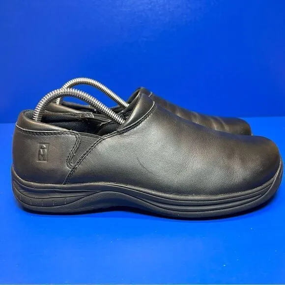 Mozo Womens Shoes For Crews Forza Black Slip Resistant Chef/Work Shoes 9