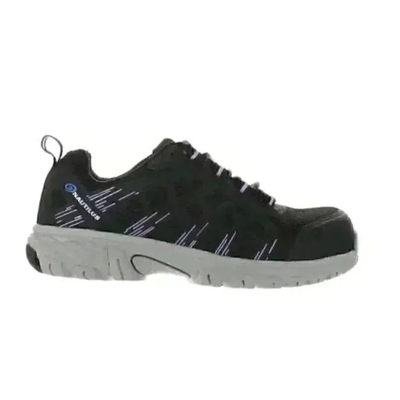 Nautilus Womens N1950 Stratus Black Safety Shoes Size 7.5 Brand New