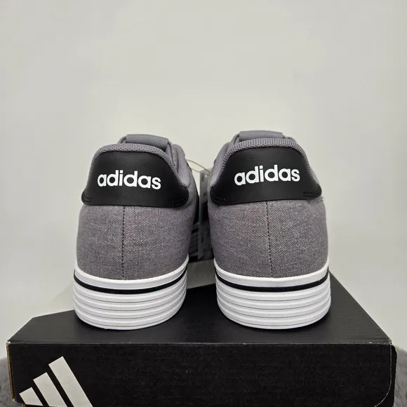 New adidas Daily 4.0 Grey Core Black Men's Shoes Size 9.5