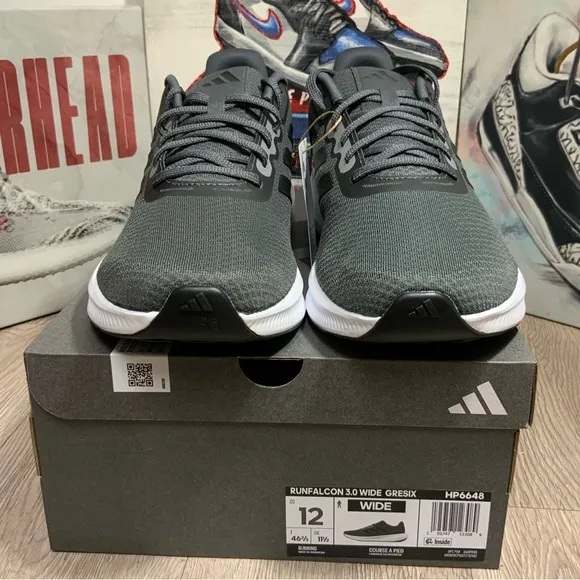 New Adidas Runfalcon 3.0 Running Sneakers, Athletic Shoes Men Sizes Wide 10-11