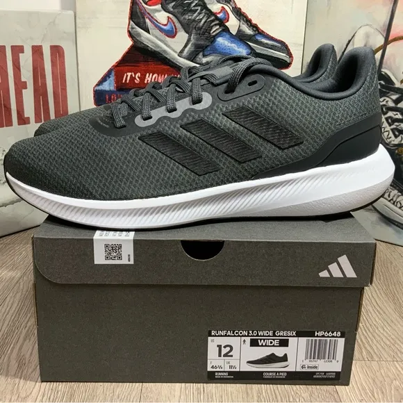 New Adidas Runfalcon 3.0 Running Sneakers, Athletic Shoes Men Sizes Wide 10-11