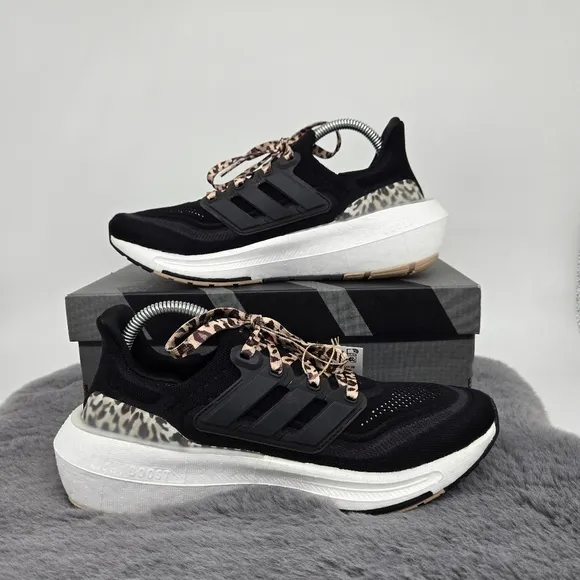 New adidas Ultra Boost Light Core Black Magic Beige Women's Shoes Size 8…