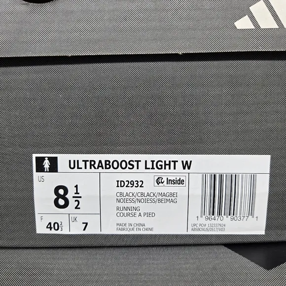 New adidas Ultra Boost Light Core Black Magic Beige Women's Shoes Size 8…