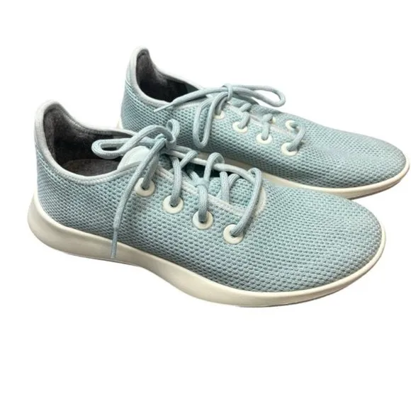 NEW Allbirds Men's Tree Runers Size 9 Light Blue Shoes Sneakers No Box