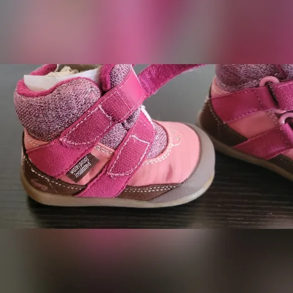 NEW &quot;See Kai Run&quot; Kids' Atlas WP/IN Pink Hiking Boots Size 4