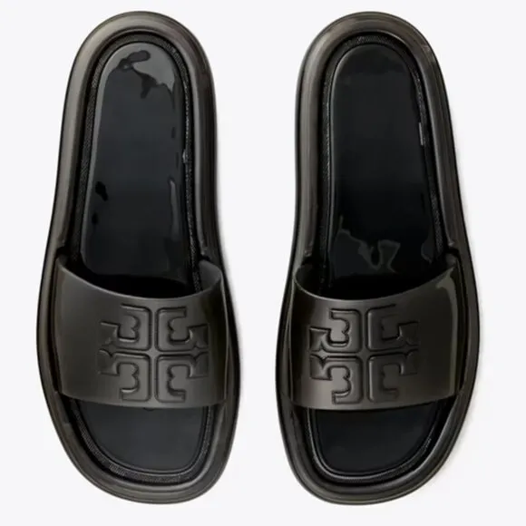 New Authentic TORY BURCH Bubble Jelly Sandals Flip Flops Slides Wedge US 10