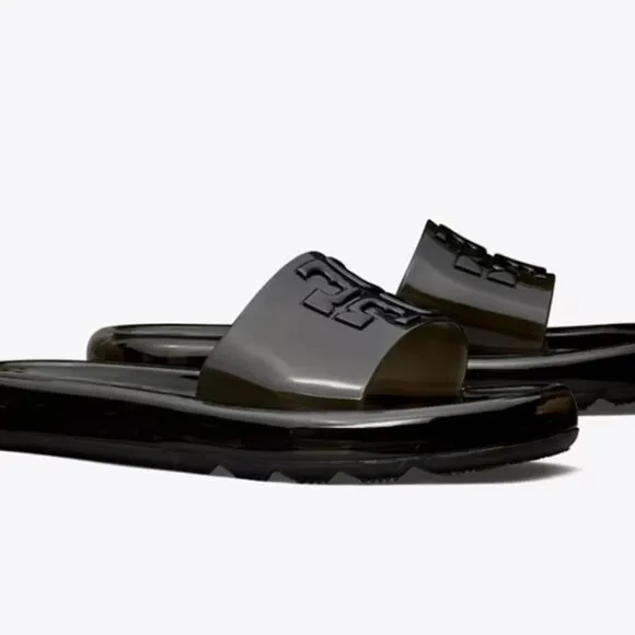 New Authentic TORY BURCH Bubble Jelly Sandals Flip Flops Slides Wedge US 10