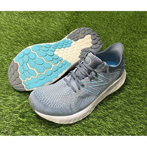 New Balance 1080 V11 Mens Size 11.5 Gray Blue Running Athletic Shoes Sneakers