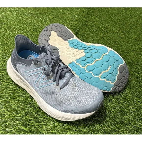 New Balance 1080 V11 Mens Size 11.5 Gray Blue Running Athletic Shoes Sneakers