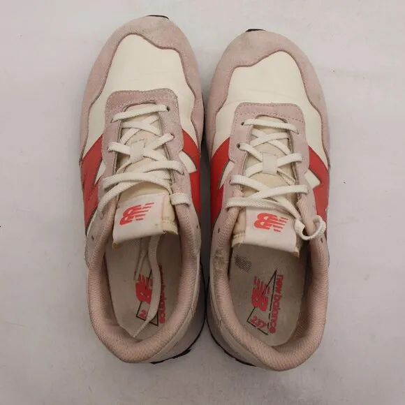 New Balance 237 Men's Size 7 Athletic Sneakers White Pink Casual Shoes GS237PK1