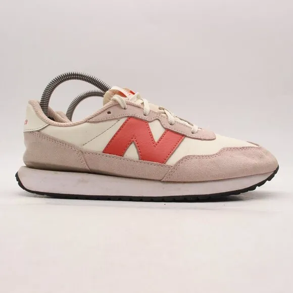 New Balance 237 Men's Size 7 Athletic Sneakers White Pink Casual Shoes GS237PK1