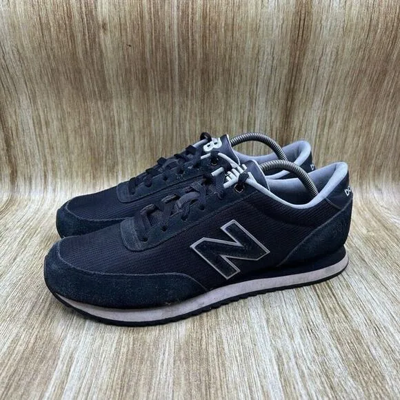 New Balance 501 Men's Size 10 Black White Sneakers Shoes Casual Low Top MZ501CRB