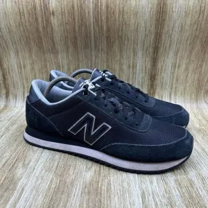 New Balance 501 Men's Size 10 Black White Sneakers Shoes Casual Low Top MZ501CRB
