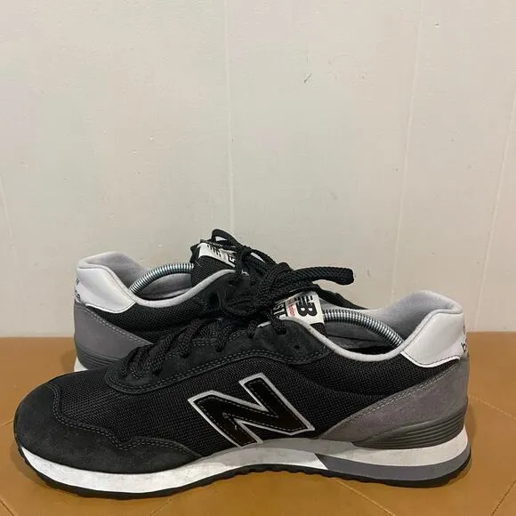 New Balance 515 V3 Mens Size 12 Black Gray Suede Casual Athletic Shoes Sneakers
