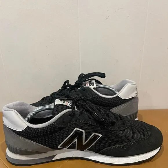 New Balance 515 V3 Mens Size 12 Black Gray Suede Casual Athletic Shoes Sneakers