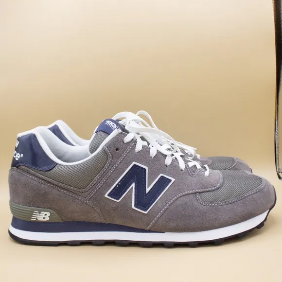 New Balance 547 Grey Blue Running Shoes M574CGN Men's Size 13 D