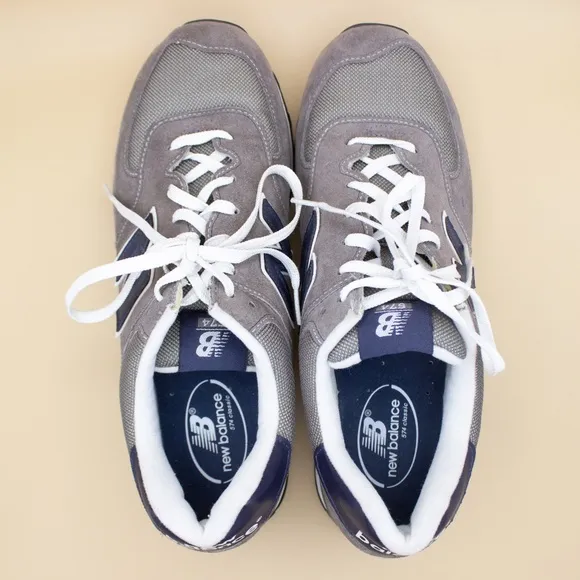 New Balance 547 Grey Blue Running Shoes M574CGN Men's Size 13 D