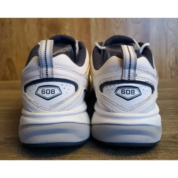New Balance 608v4 Athletic Shoes Mens Size 10.5 4E White Navy