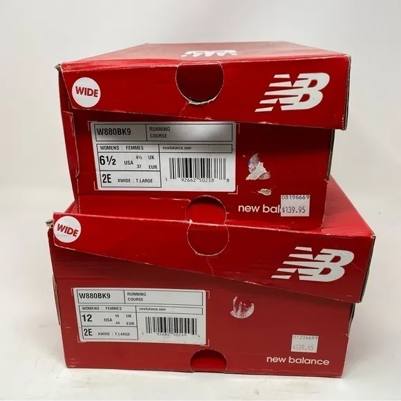 New Balance 880v9 Black W880BK9 XWIDE running shoes