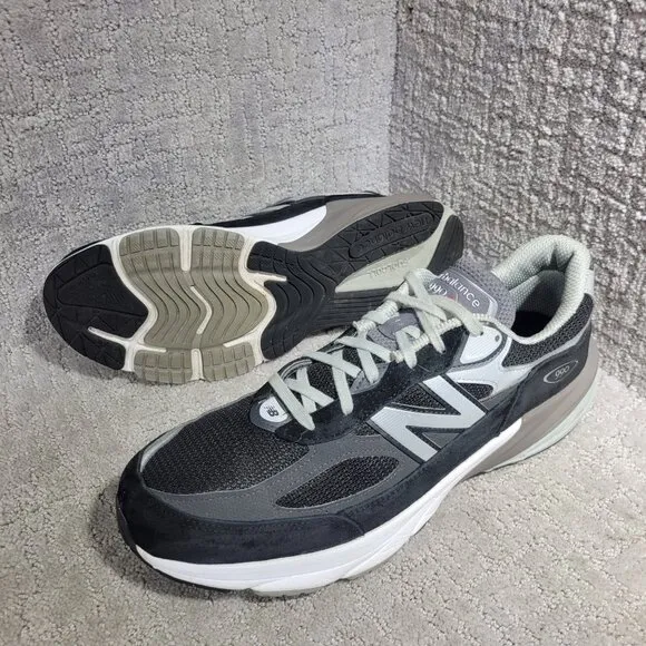 New Balance 990 Men's Size 14D US Black Lace Up Running Athletic Shoes M990BK6