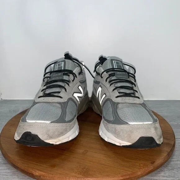 New Balance 990v4 Men’s Size 8 USA Womens 9.5 Grey White M990GL4 Silver Shoes