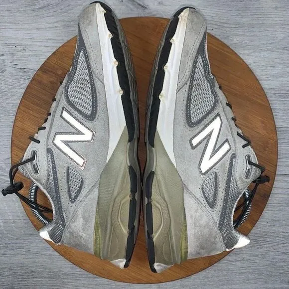 New Balance 990v4 Men’s Size 8 USA Womens 9.5 Grey White M990GL4 Silver Shoes
