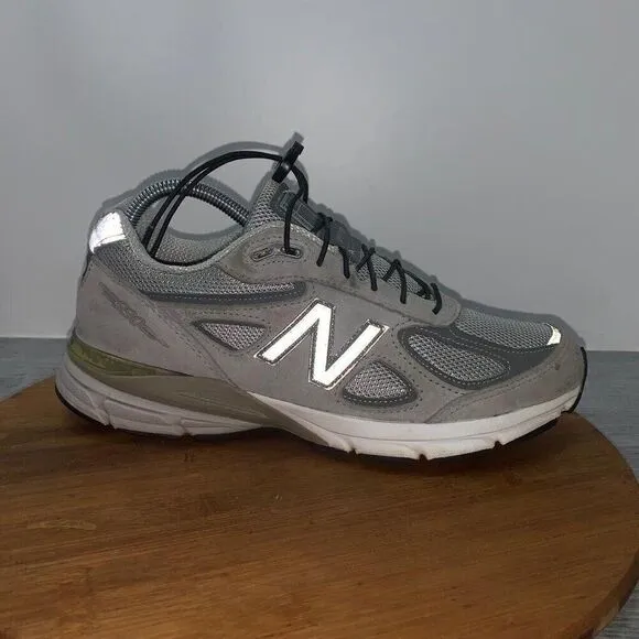 New Balance 990v4 Men’s Size 8 USA Womens 9.5 Grey White M990GL4 Silver Shoes