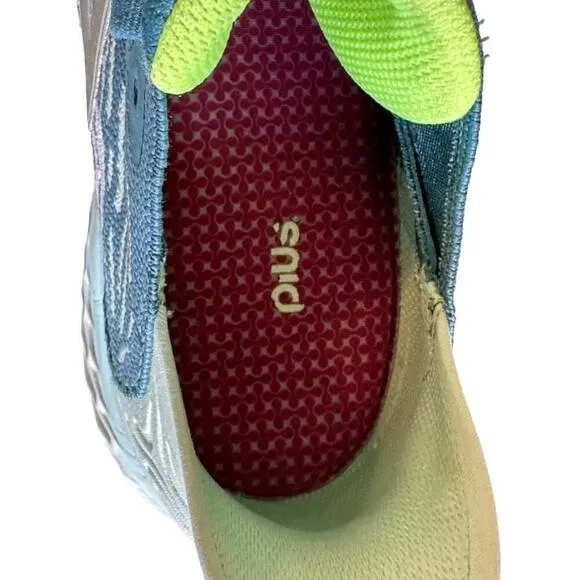 New Balance Fresh Foam 1080v10 Womens Blue Running Shoes Teal/Lime Green Sz 10‌