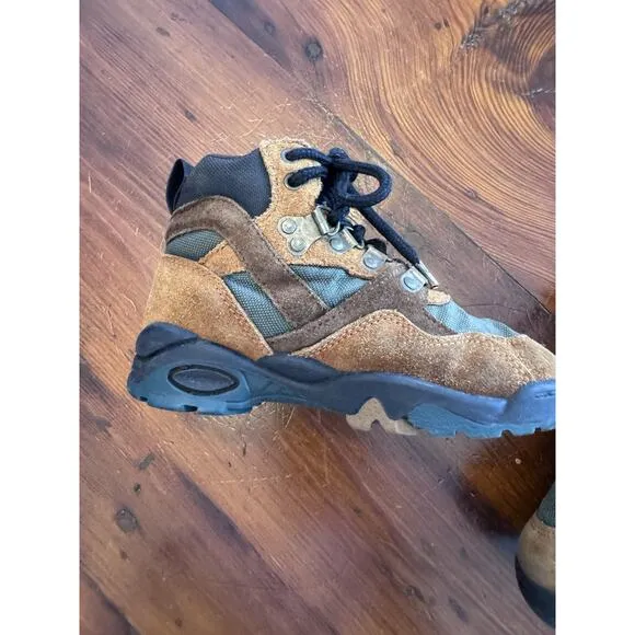 New Balance Little Boys lHigh Top Hiking Boots Brown Size 11.5 Wide Vintage